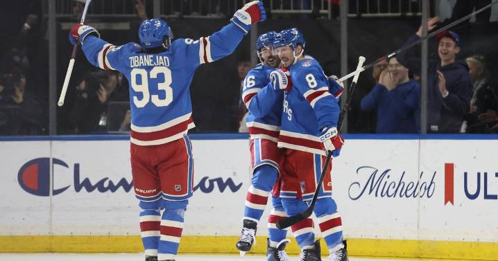 Miller scores 2, including OT winner, as Rangers beat Canadiens 5