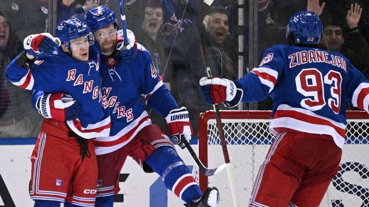 Rangers win in OT on Gavrikov's goal after rallying late to tie it at MSG