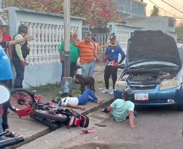 Dos accidentes de motos seguiditos en Tucupita este miércoles
