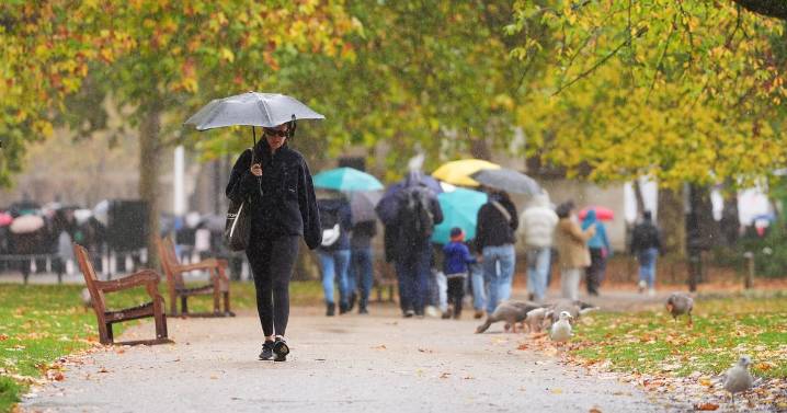 Full list of areas under ‘flooding’ Met Office weather warning for rain