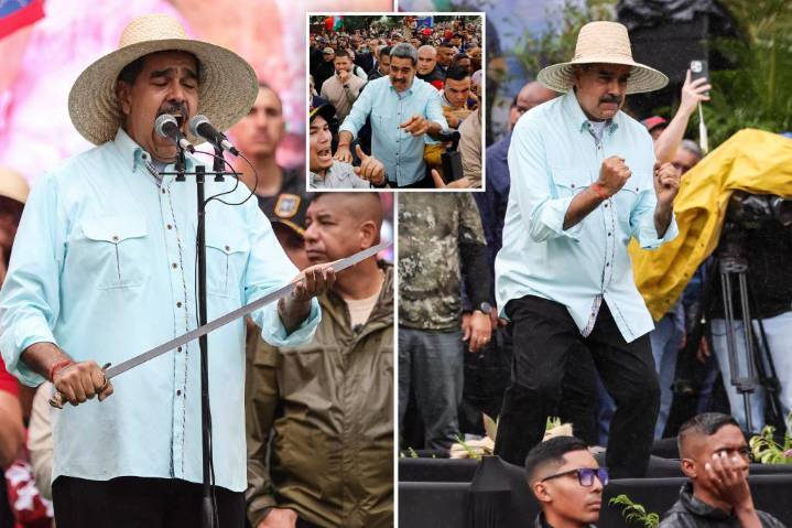 Venezuelan leader Nicolás Maduro sings, dances and threatens to 'smash the teeth' of the 'North American empire'