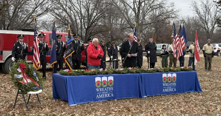 Wreaths Across America ceremony honors every veteran in Emporia cemetery