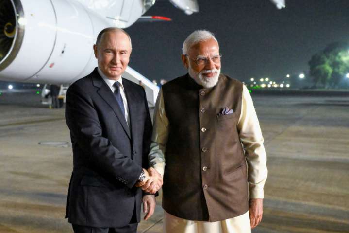 Putin arrives in New Delhi on state visit aimed at bolstering Russia
