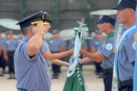 Imágenes: Cambio de abanderados de los aspirantes a cabo en el interior correntino