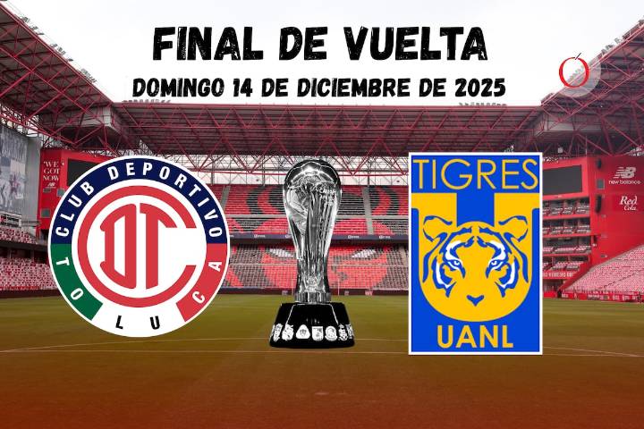 Toluca vs Tigres: ¿Cuándo es el juego de vuelta de la final del Apertura 2025 de la Liga MX?