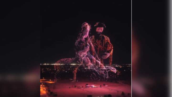 Impresionante Show con 5 Mil Drones sobre “El Verdadero Significado de la Navidad”