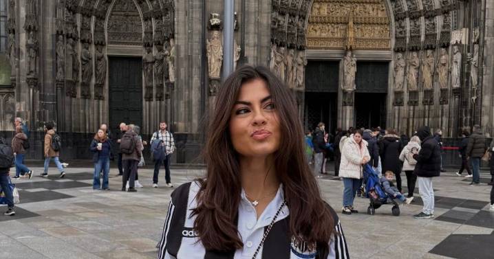 Newcastle WAGs party with fans in Germany ahead of Champions League tie against Leverkusen