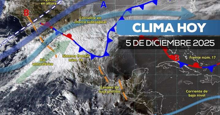 Frente frío 18 seguirá afectando a México: lluvias, frío extremo y hasta nieve