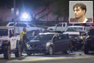 Horrific videos show teen driver speeding to 109 mph before smashing into cars,  killing pregnant girlfriend and 2 others