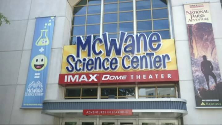 Black Jacket Symphony performing Pink Floyd's 'The Dark Side of the Moon' album at McWane Center in Birmingham