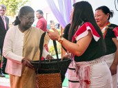 Demand for relief, inclusion as President visits Manipur