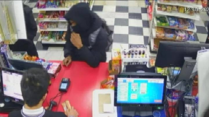 WATCH: Armed robbery at Roxbury convenience store caught on camera