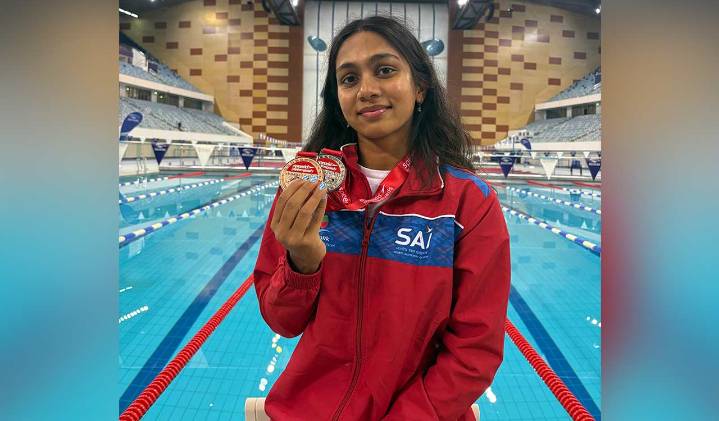 Hyderabad’s Rithvika clinches silver, bronze at 28th Speedo Invitational in Dubai