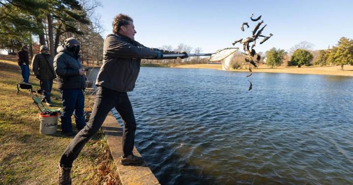 Virginia stocks Richmond's Shields Lake with trout