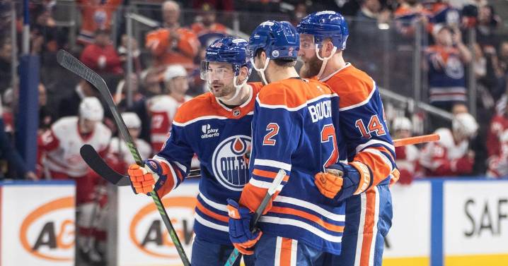 Hyman has 3 goals, McDavid gets 4 assists as Oilers beat Red Wings 4