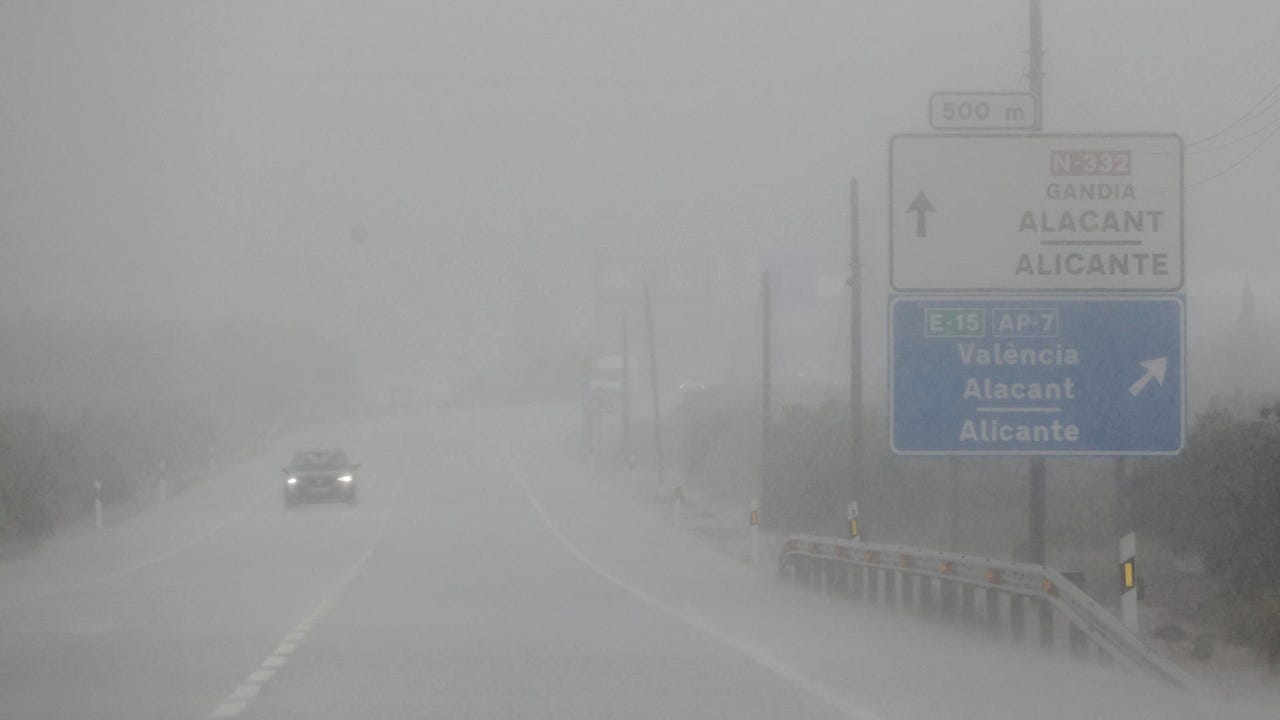 Alerta roja en Valencia y Almería: la Aemet advierte de un alto riesgo de inundaciones