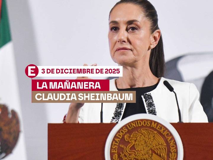La Mañanera de Sheinbaum: Resumen de la conferencia hoy 3 de diciembre de 2025