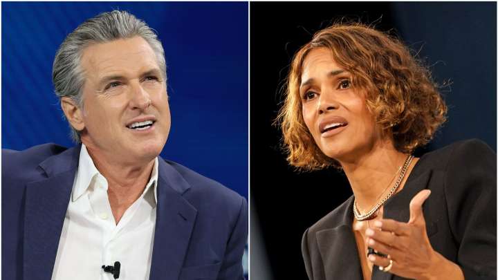 Gavin Newsom and Halle Berry at odds over menopause bill