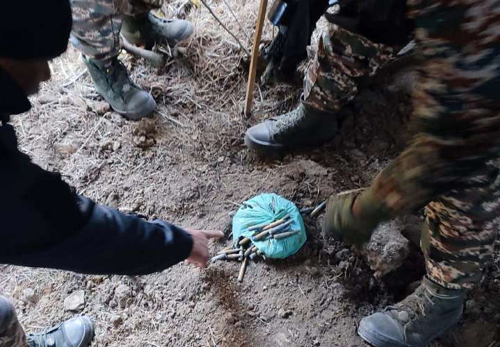 Ammunition Recovered During Search Ops In J&K’s Ganderbal