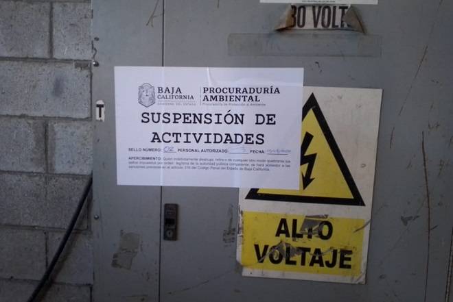 Suspenden fábrica en Tijuana por emitir gases contaminantes sin autorización 