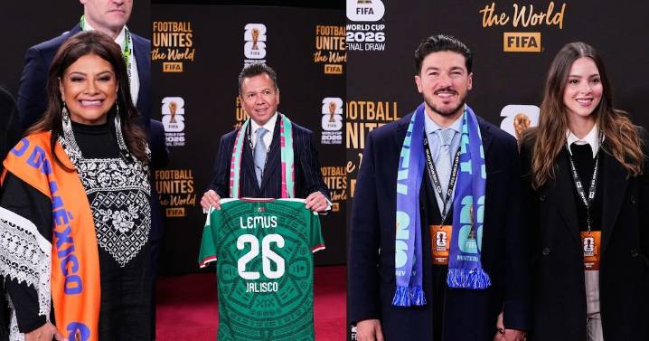 Políticos mexicanos presumen su presencia en el sorteo del Mundial 2026