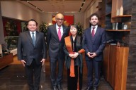 Joaquín Díaz Mena sostiene reunión con el presidente de Singapur, Tharman Shanmugaratna