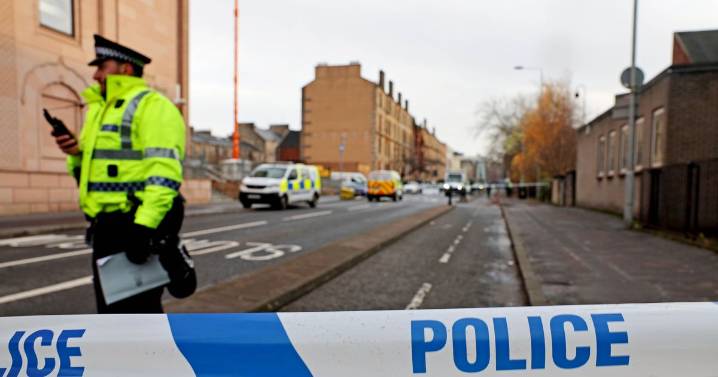 Man dead and three injured in Glasgow disturbance as street remains closed