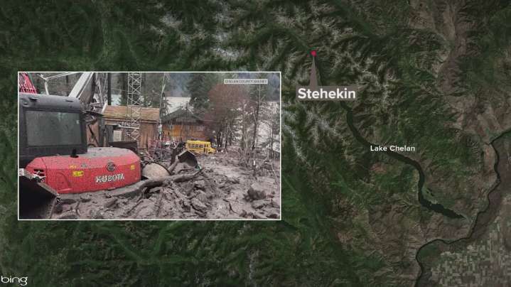 Debris flow devastates town of Stehekin