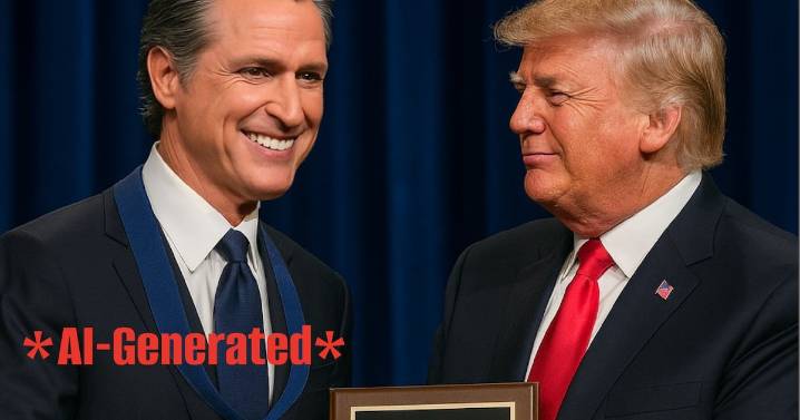 Newsom Mocks Trump With His Own Made Up Peace Prize