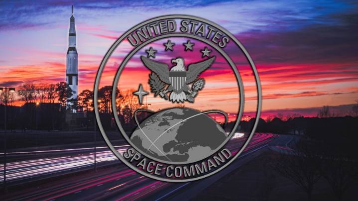 Officials unveil sign at location of U.S. Space Command's future headquarters