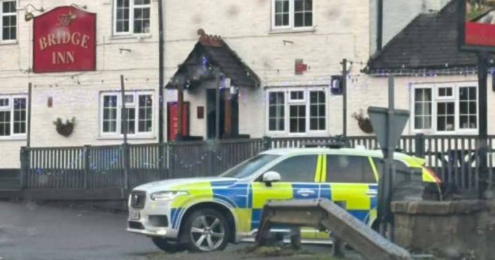 Armed police officers swarm on quiet Welsh town