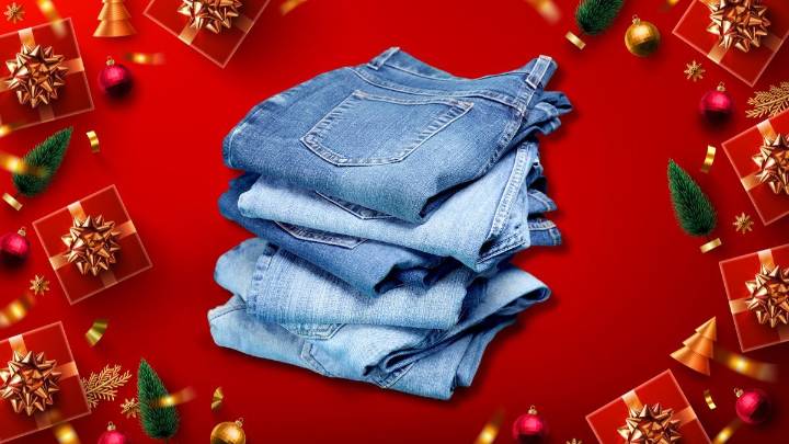 Con retazos de un pantalón de jean, crea estos hermosos adornos para el pinito de Navidad