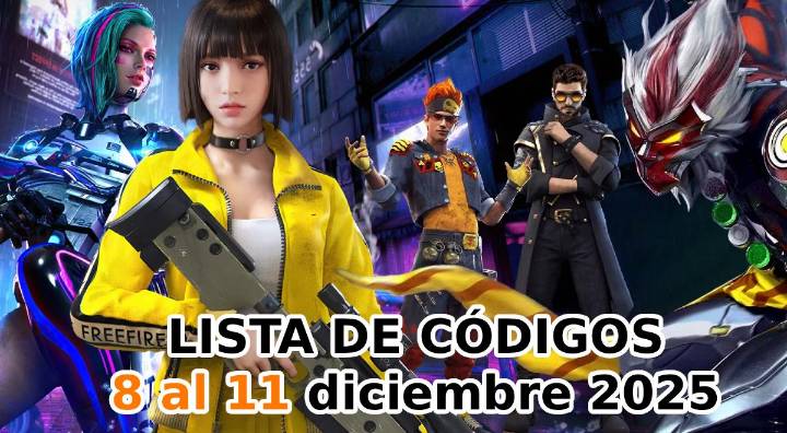 Lista de Códigos Free Fire del 8 al 11 de diciembre: canjea diamantes, armas y skins totalmente GRATIS