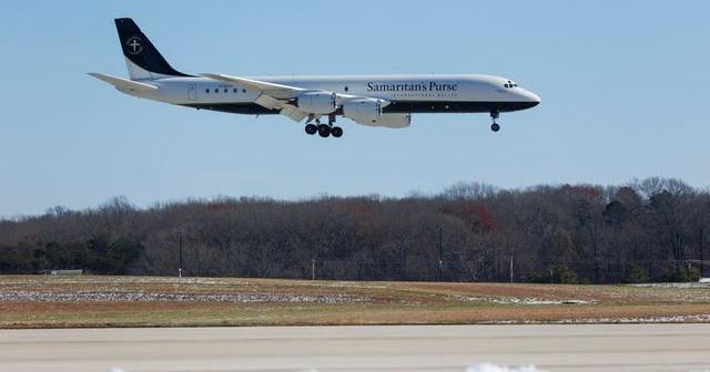 PHOTOS AND VIDEO: DC-8 aircraft lands at Lynchburg Regional Airport following LU mission trip