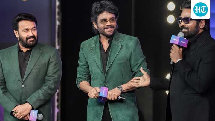 Bigg Boss South hosts Mohanlal, Nagarjuna, Vijay Sethupathi banter on stage