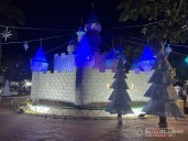 El Polo Norte la representación navideña en el parque Santander de Yopal