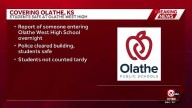Olathe West High School police response Tuesday morning