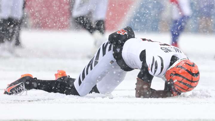 Tee Higgins had no qualms about playing after his helmet hit the turf multiple times