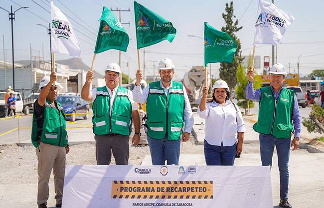 Recarpeteo y bacheo fortalecen la movilidad en Ramos Arizpe a un año de gobierno