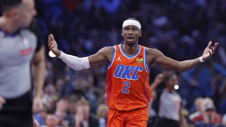 Thunder star Shai Gilgeous-Alexander’s face amid near all