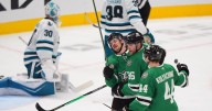Rantanen has goal and 2 assists as Stars beat Sharks 4-1 to extend point streak to nine games