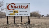 Mennonite Couple Notices "Chastity" Sign Just 20 Minutes Too Late