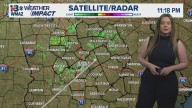 A few light showers tonight ahead of approaching cold front