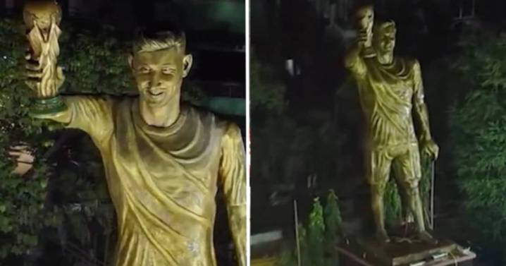 Messi se prepara para su gira por India: desde una estatua gigante hasta un trono de rey en su honor