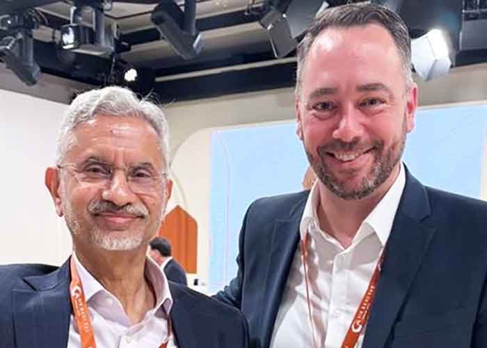 EAM Jaishankar meets Belgium Deputy PM Prevot on sidelines of Sir Bani Yas Forum