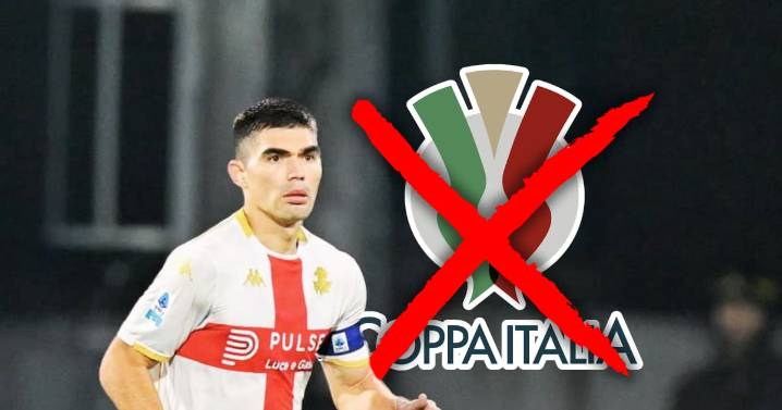 Johan Vásquez y el Genoa son eliminados de la Coppa Italia; Atalanta los goleó 4