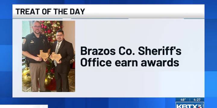 Treat of the Day: Brazos County Sheriff’s Office, KBTX earn awards from Outstanding Crime Prevention Association