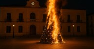 Pobladores queman el árbol de Navidad y toman el ayuntamiento en Morelos para exigir justicia tras el atropellamiento de un menor y un adulto por una patrulla municipal