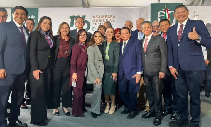 Mara Lezama refrenda compromiso con la salud en la 116 Asamblea del IMSS