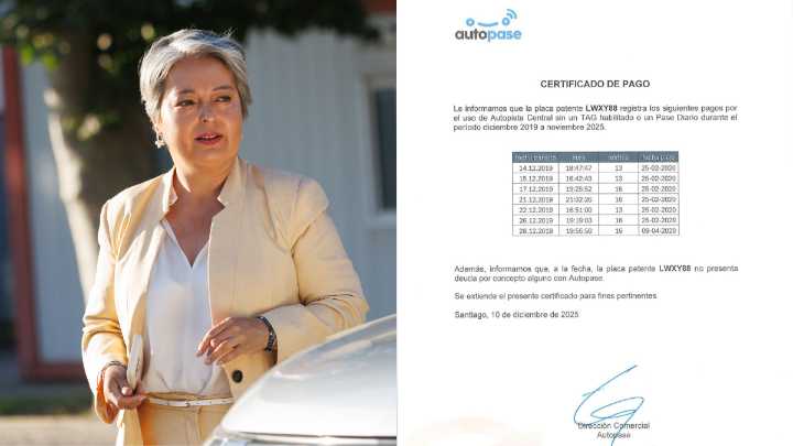 Jara exhibió comprobante para desmentir acusación por pago de multas TAG